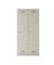 Spind MonoBloc ML08D1645, Metall, 2 Abteile mit 2 Fächern, abschließbar, 81x170cm (BxH), lichtgrau