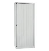 Aktenschrank EuroTambours™ PLUS ET408194SLG445, Kunststoff/Stahl abschließbar, 5 OH, 80 x 198 x 43 cm, lichtgrau