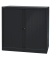 Aktenschrank EuroTambour ET410102S5633, abschlie&szlig;bar, 2 OH, schwarz, 100x103x43cm (BxHxT)
