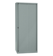 Aktenschrank EuroTambours™ PLUS ET408194SSL855, Kunststoff/Stahl abschließbar, 5 OH, 80 x 198 x 43 cm, silber