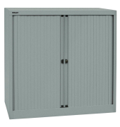 Aktenschrank EuroTambours™ PLUS ET410102SSL855, Kunststoff/Stahl abschließbar, 2,5 OH, 100 x 103 x 43 cm, silber