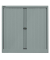 Aktenschrank EuroTambours™ PLUS ET410102SSL855, Kunststoff/Stahl abschließbar, 2,5 OH, 100 x 103 x 43 cm, silber