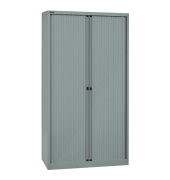 Aktenschrank EuroTambours™ PLUS ET410194SSL855, Kunststoff/Stahl abschließbar, 5 OH, 100 x 198 x 43 cm, silber