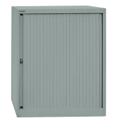 Aktenschrank EuroTambour ET408102SSL855, abschlie&szlig;bar, 2 OH, silber, 80x103x43cm (BxHxT)