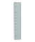 Schließfachschrank CLK126645, Metall, 1 Abteil mit 6 Fächern, abschließbar, 30,5x180,2cm (BxH), lichtgrau