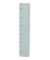 Schließfachschrank CLK126645, Metall, 1 Abteil mit 6 Fächern, abschließbar, 30,5x180,2cm (BxH), lichtgrau