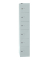 Schließfachschrank CLK186645, Metall, 1 Abteil mit 6 Fächern, abschließbar, 30,5x180,2cm (BxH), lichtgrau