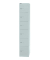 Schließfachschrank CLK186645, Metall, 1 Abteil mit 6 Fächern, abschließbar, 30,5x180,2cm (BxH), lichtgrau