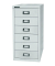 Schubladenschrank MultiDrawer™ 29er Serie L296645, Stahl, 6 Schubladen (Vollauszug), A4, 27,8 x 59 x 38 cm, lichtgrau