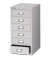 Schubladenschrank MultiDrawer™ 29er Serie L296645, Stahl, 6 Schubladen (Vollauszug), A4, 27,8 x 59 x 38 cm, lichtgrau