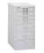 Schubladenschrank MultiDrawer™ 29er Serie L298645, Stahl, 8 Schubladen (Vollauszug), A4, 27,8 x 59 x 38 cm, lichtgrau