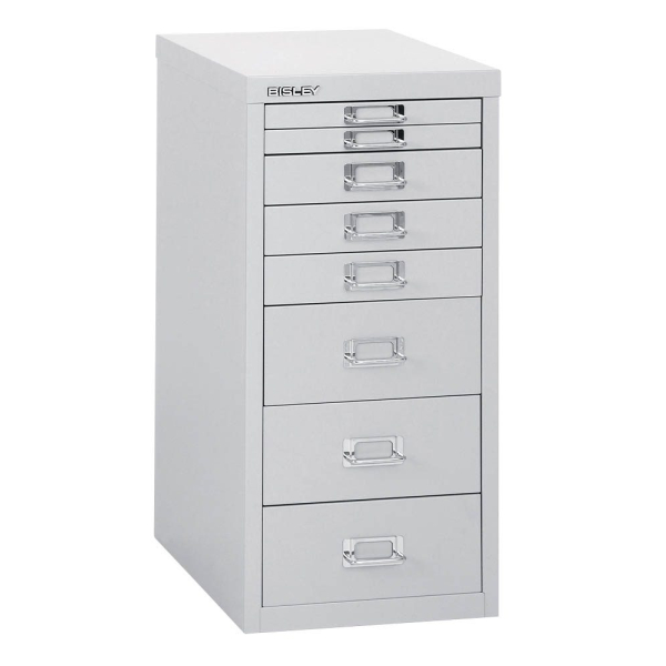 5020073765748 - Schubladenschrank MultiDrawer? 29er Serie L298645 Stahl 8 Schubladen (Vollauszug) A4 278 x 59 x 38 cm lichtgrau 5020073765
