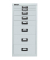 Schubladenschrank MultiDrawer™ 29er Serie L298645, Stahl, 8 Schubladen (Vollauszug), A4, 27,8 x 59 x 38 cm, lichtgrau