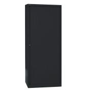 Aktenschrank EuroTambours™ PLUS ET408194S5433, Kunststoff/Stahl abschließbar, 5 OH, 80 x 198 x 43 cm, schwarz