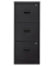 H&auml;ngeregistraturschrank PFA3F433 PFA 3, schwarz, 3 Schubladen, 1-bahnig