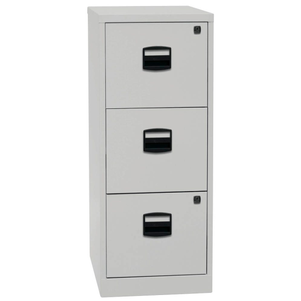 5020073766288 - BISLEY Home PFA 3 Hängeregistraturschrank lichtgrau 3 Schubladen 413 x 400 x 1015 cm