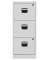 H&auml;ngeregistraturschrank PFA3F445 PFA 3, lichtgrau, 3 Schubladen, 1-bahnig