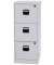 H&auml;ngeregistraturschrank PFA3F445 PFA 3, lichtgrau, 3 Schubladen, 1-bahnig