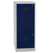 Hängeregistraturschrank PFA3F505 3Schübe lichtgrau/blau