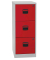 H&auml;ngeregistraturschrank PFA3F-506 PFA 3, lichtgrau/kardinalrot, 3 Schubladen, 1-bahnig