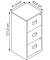 Hängeregistraturschrank PFA3F506 3Schübe grau/rot