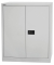 Aktenschrank Universal E402A0145445, Stahl abschließbar, 2 OH, 91,4 x 100 x 40 cm, lichtgrau