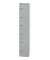 Schließfachschrank, Metall, 1 Abteil mit 6 Fächern, abschließbar, 30,5x180,2cm (BxH), silber