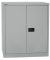Aktenschrank Universal E402A01855, Stahl abschließbar, 2 OH, 91,4 x 100 x 40 cm, silber