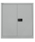 Aktenschrank Universal E402A01355, abschlie&szlig;bar, 2 OH, silber, 91,4x100x40cm (BxHxT)