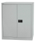 Aktenschrank Universal E402A01855, Stahl abschließbar, 2 OH, 91,4 x 100 x 40 cm, silber