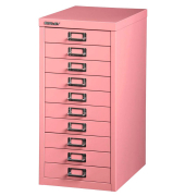 Schubladenschrank MultiDrawer™ 29er Serie L2910101, Stahl, 10 Schubladen (Vollauszug), A4, 27,9 x 59 x 38 cm, pink
