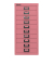 Schubladenschrank MultiDrawer™ 29er Serie L2910101, Stahl, 10 Schubladen (Vollauszug), A4, 27,9 x 59 x 38 cm, pink