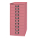 Schubladenschrank MultiDrawer™ 29er Serie L2910101, Stahl, 10 Schubladen (Vollauszug), A4, 27,9 x 59 x 38 cm, pink