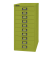 Schubladenschrank MultiDrawer™ 29er Serie L2910104, Stahl, 10 Schubladen (Vollauszug), A4, 27,9 x 59 x 38 cm, grün