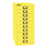 Schubladenschrank MultiDrawer™ 29er Serie L2910102, Stahl, 10 Schubladen (Vollauszug), A4, 27,9 x 59 x 38 cm, gelb