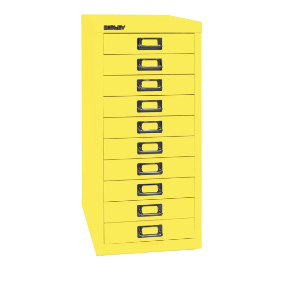 5020073769937 - Schubladenschrank MultiDrawer? 29er Serie L2910102 Stahl 10 Schubladen (Vollauszug) A4 279 x 59 x 38 cm gelb 5020073769937