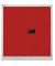 Aktenschrank Universal E402A01506, Stahl abschließbar, 2 OH, 91,4 x 100 x 40 cm, rot/lichtgrau