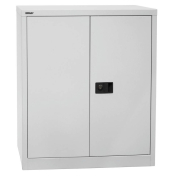 Aktenschrank Universal E402A01G645, Stahl abschließbar, 2 OH, 91,4 x 100 x 40 cm, lichtgrau