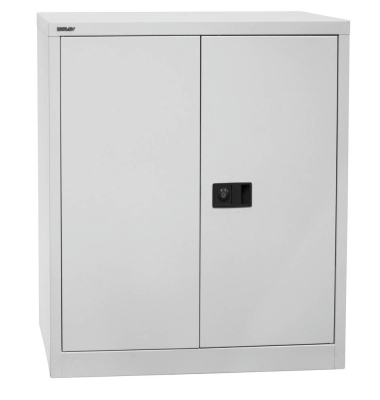 Aktenschrank Universal E402A01G645, Stahl abschließbar, 2 OH, 91,4 x 100 x 40 cm, lichtgrau