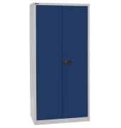 Aktenschrank Universal E782A04G505, Stahl abschließbar, 5 OH, 91,4 x 195 x 40 cm, blau/lichtgrau