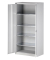 Akten-/Garderobenschrank Universal HC782S4G445, Stahl abschließbar, 5 OH, 91,4 x 195 x 50 cm, lichtgrau
