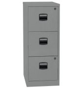 H&auml;ngeregistraturschrank PFA3F855 PFA 3, silber, 3 Schubladen, 1-bahnig