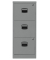 H&auml;ngeregistraturschrank PFA3F855 PFA 3, silber, 3 Schubladen, 1-bahnig
