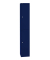 Spind, Metall, 1 Abteil mit 2 Fächern, abschließbar, 30,5x180,2cm (BxH), blau