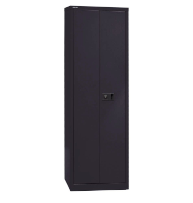 Aktenschrank Universal E782A04B6633, Stahl abschließbar, 5 OH, 60 x 195 x 40 cm, schwarz
