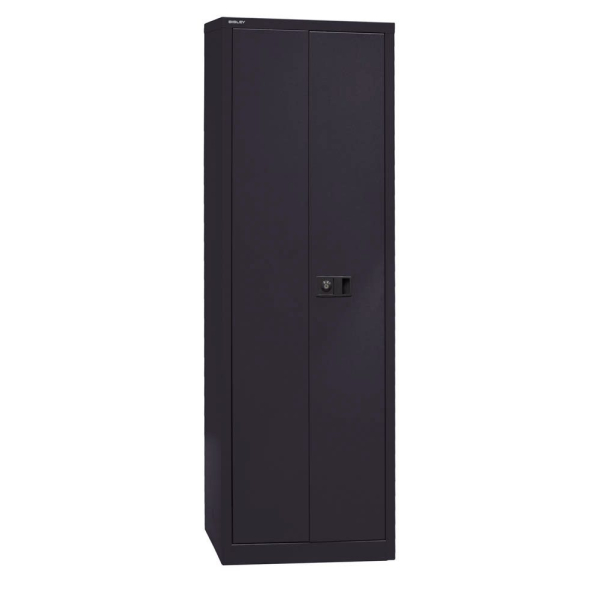Bisley Aktenschrank Universal E782A04B6633, Stahl abschließbar, 5 OH, 60 x 195 x 40 cm, schwarz 5020073797138 Bisley