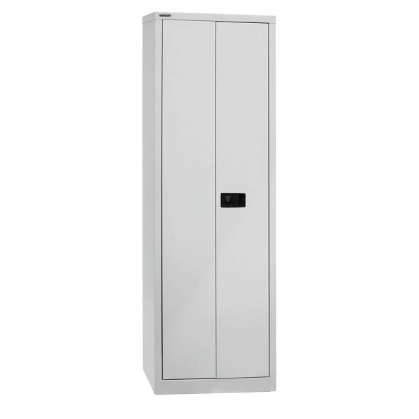 Bisley Aktenschrank Universal E782A04B645645, Stahl abschließbar, 5 OH, 60 x 195 x 40 cm, lichtgrau 5020073797145 Bisley