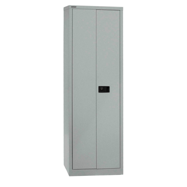 Bisley Aktenschrank Universal E782A04B6355, Stahl abschließbar, 5 OH, 60 x 195 x 40 cm, silber 5020073797169 Bisley