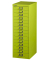 Schubladenschrank MultiDrawer™ 39er Serie L3915104, Stahl, 15 Schubladen (Vollauszug), A4, 27,9 x 86 x 38 cm, grün