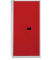 Aktenschrank Universal E782A04G506, Stahl abschließbar, 5 OH, 91,4 x 195 x 50 cm, rot/lichtgrau